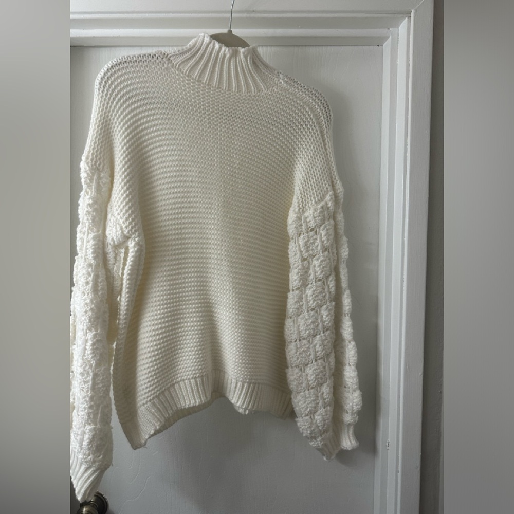 Knitted White Sweater
